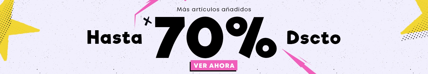 Hasta 70 por ciento de descuento